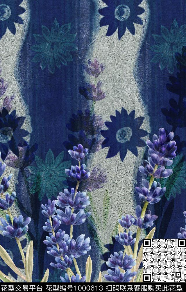 数码华亿平台花卉定位花数码印花华亿平台下载（图片编号: 1000613） - 瓦栏（Walan）