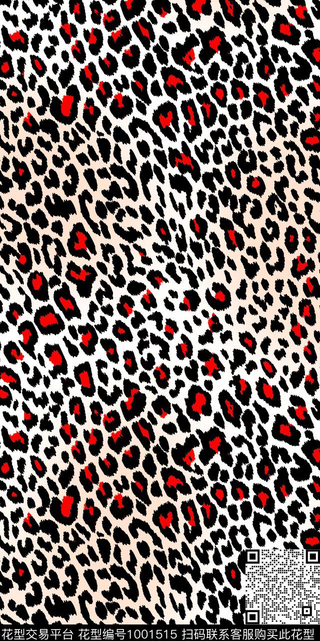 传统华亿平台抽象豹纹传统印花华亿平台下载（图片编号: 1001515） - 瓦栏（Walan）