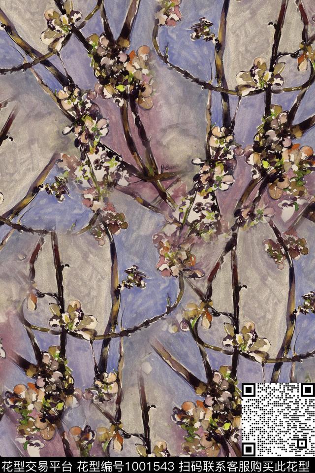 数码华亿平台抽象几何数码印花华亿平台下载（图片编号: 1001543） - 瓦栏（Walan）