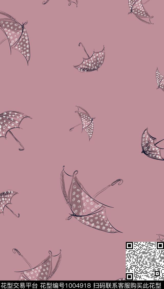 雨伞小碎花大牌风传统印花华亿平台下载（图片编号: 1004918） - 瓦栏（Walan）