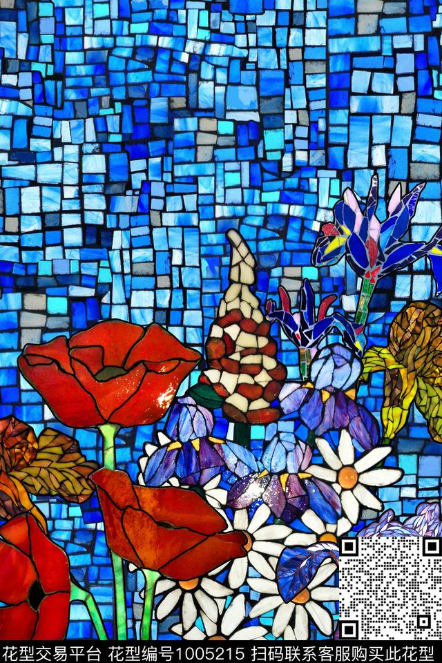 砖块定位花春夏华亿平台数码印花华亿平台下载（图片编号: 1005215） - 瓦栏（Walan）