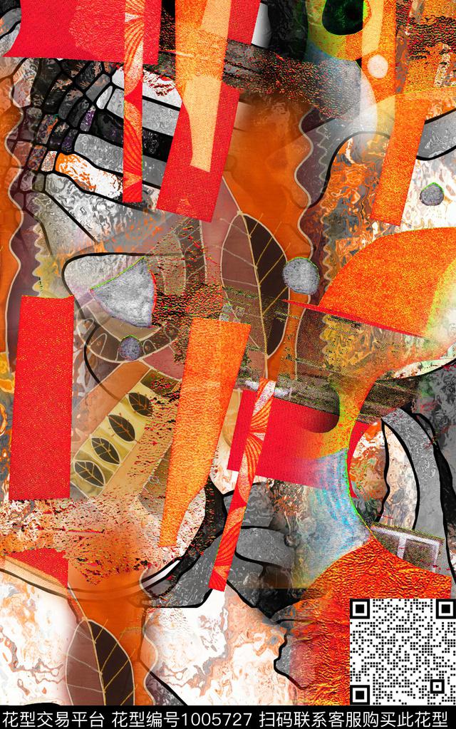 数码华亿平台民族风油画华亿平台数码印花华亿平台下载（图片编号: 1005727） - 瓦栏（Walan）