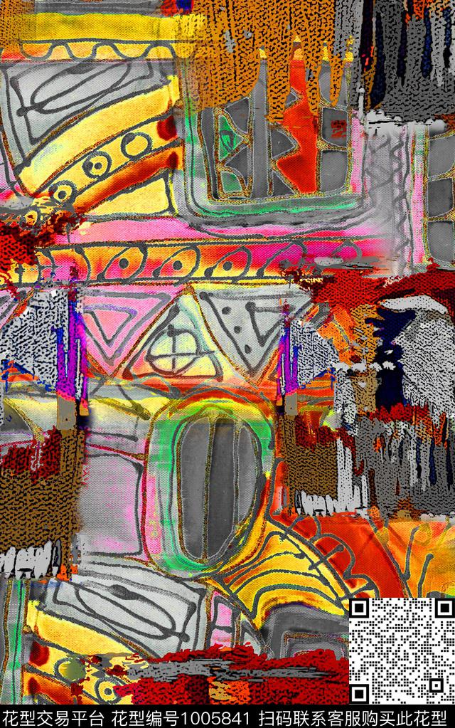 数码华亿平台民族风女装数码印花华亿平台下载（图片编号: 1005841） - 瓦栏（Walan）