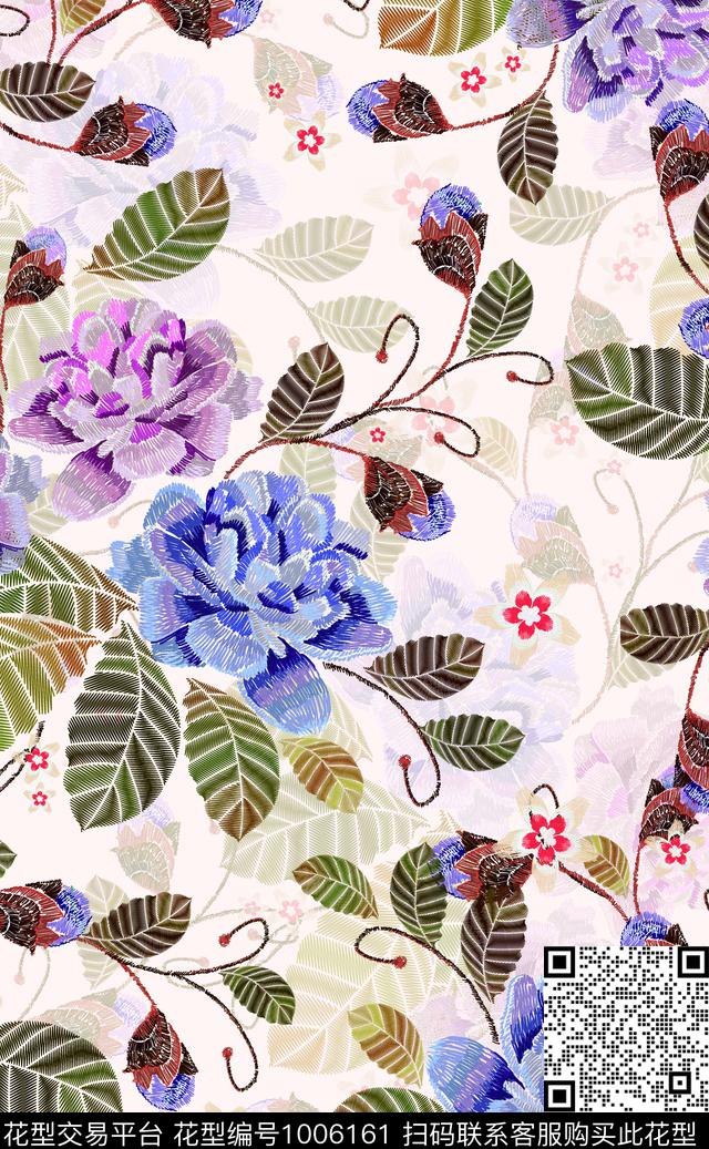 数码华亿平台花卉潮牌数码印花华亿平台下载（图片编号: 1006161） - 瓦栏（Walan）