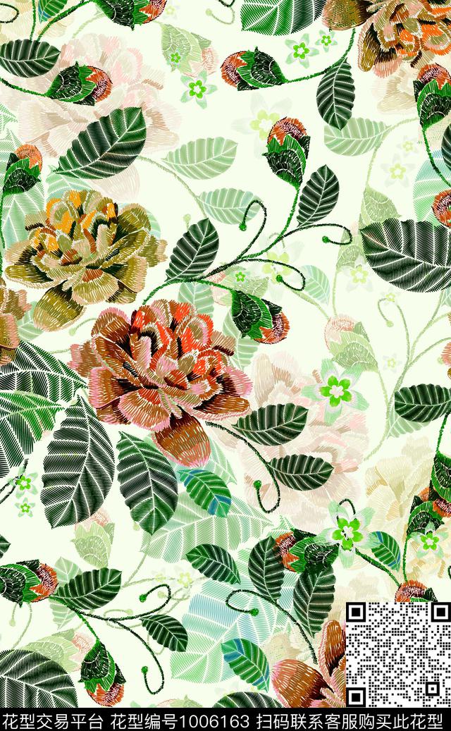 数码华亿平台花卉潮牌数码印花华亿平台下载（图片编号: 1006163） - 瓦栏（Walan）