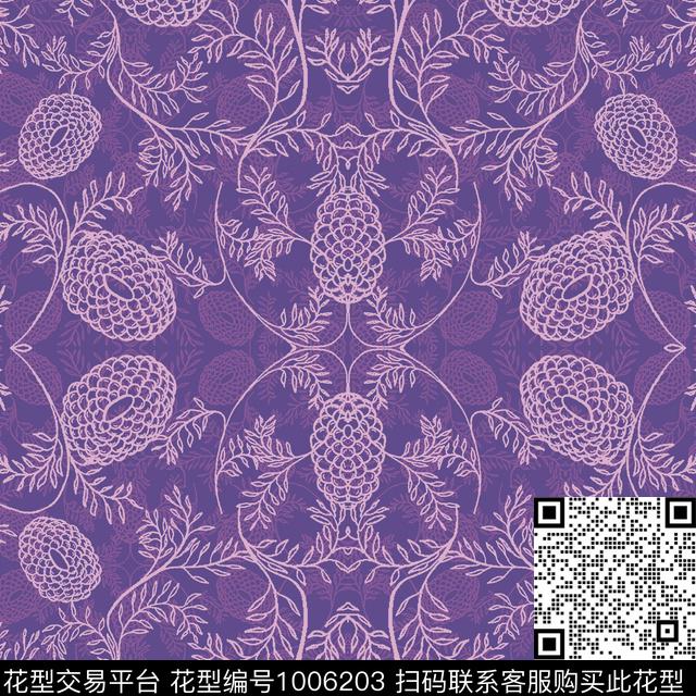 花卉女装潮牌传统印花华亿平台下载（图片编号: 1006203） - 瓦栏（Walan）