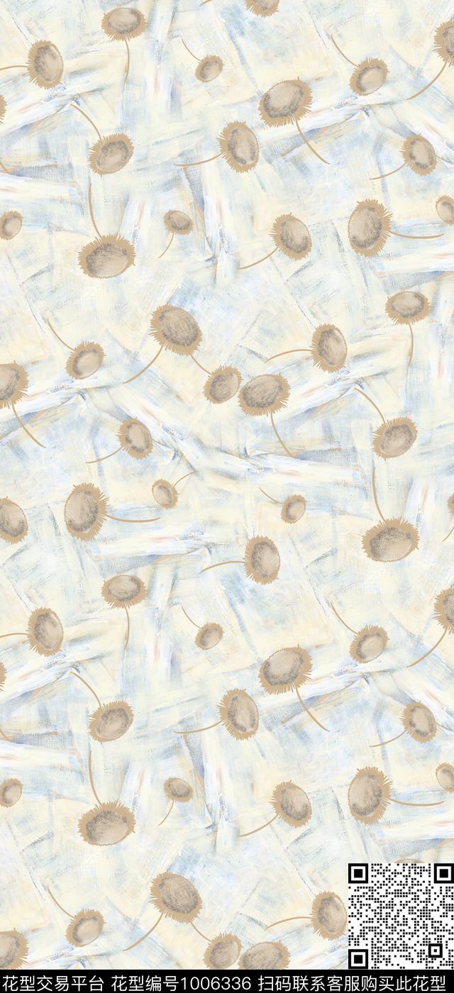 小碎花满版散花棉麻数码印花华亿平台下载（图片编号: 1006336） - 瓦栏（Walan）