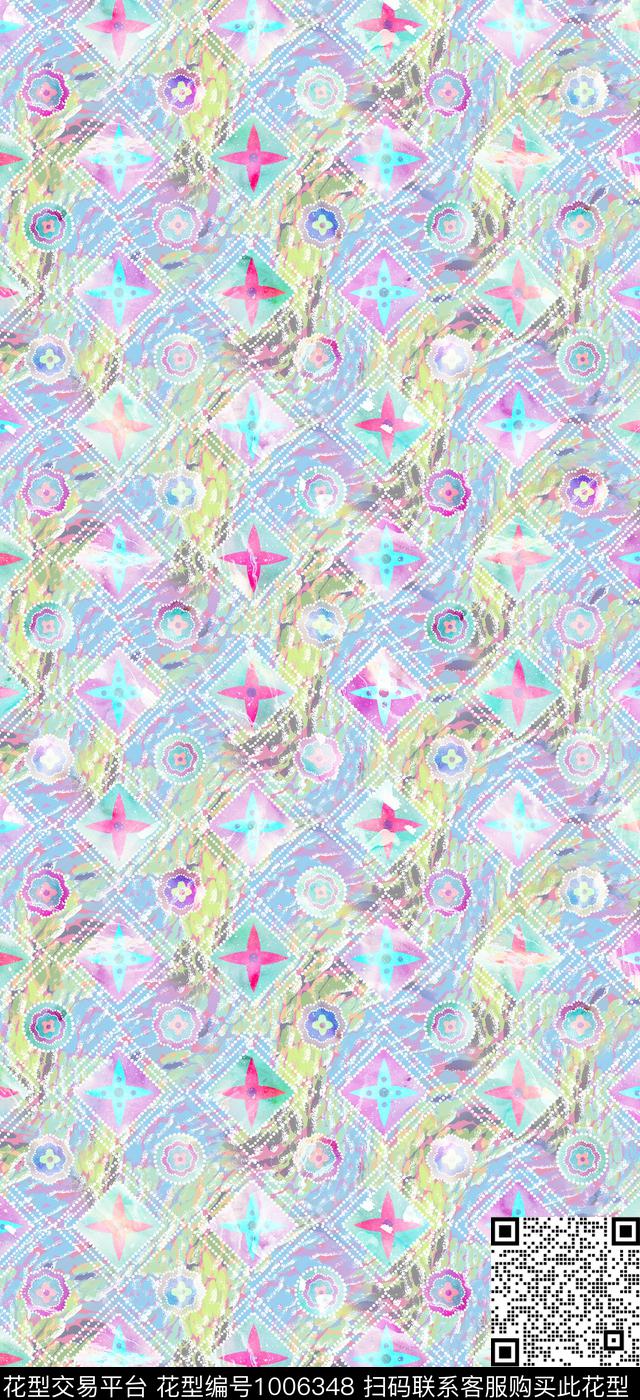 小碎花满版散花棉麻数码印花华亿平台下载（图片编号: 1006348） - 瓦栏（Walan）