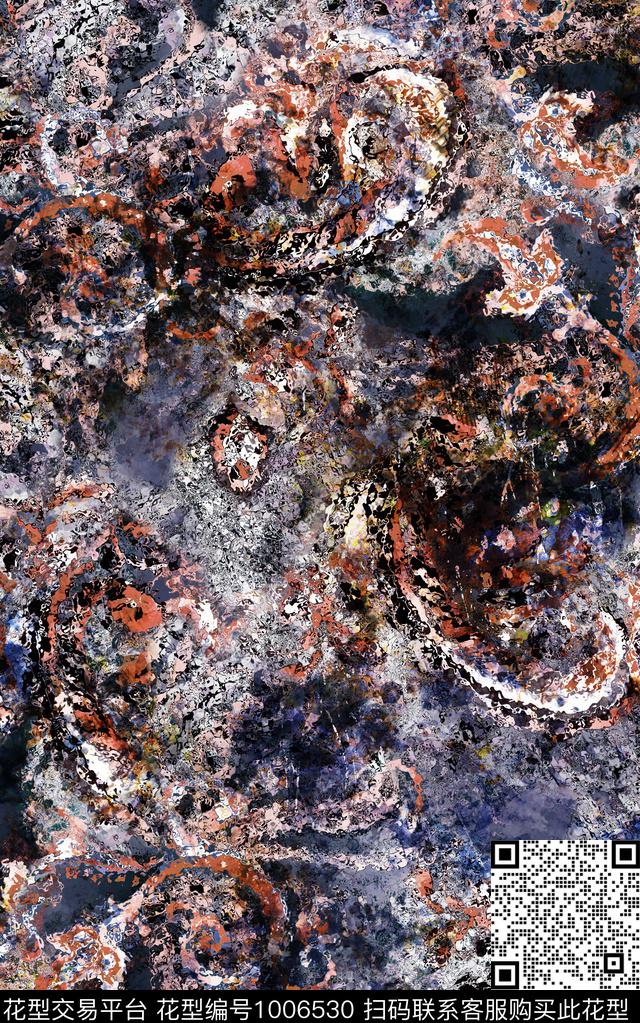 民族风抽象几何数码印花华亿平台下载（图片编号: 1006530） - 瓦栏（Walan）