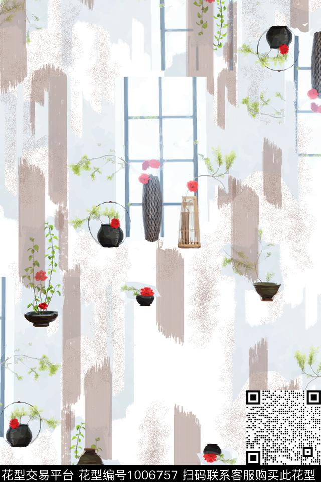 数码华亿平台素雅女装数码印花华亿平台下载（图片编号: 1006757） - 瓦栏（Walan）