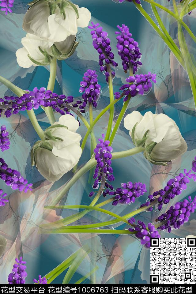 数码华亿平台女装绿色数码印花华亿平台下载（图片编号: 1006763） - 瓦栏（Walan）