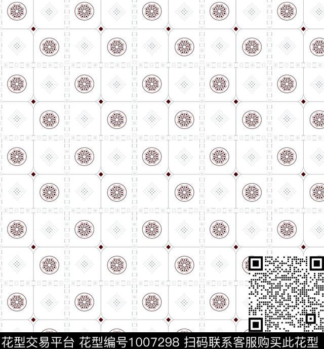 民族风几何潮牌传统印花华亿平台下载（图片编号: 1007298） - 瓦栏（Walan）