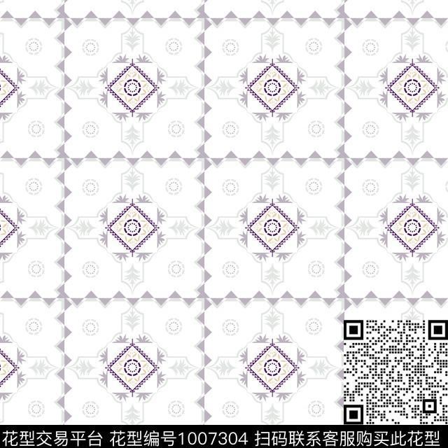 民族风几何潮牌传统印花华亿平台下载（图片编号: 1007304） - 瓦栏（Walan）