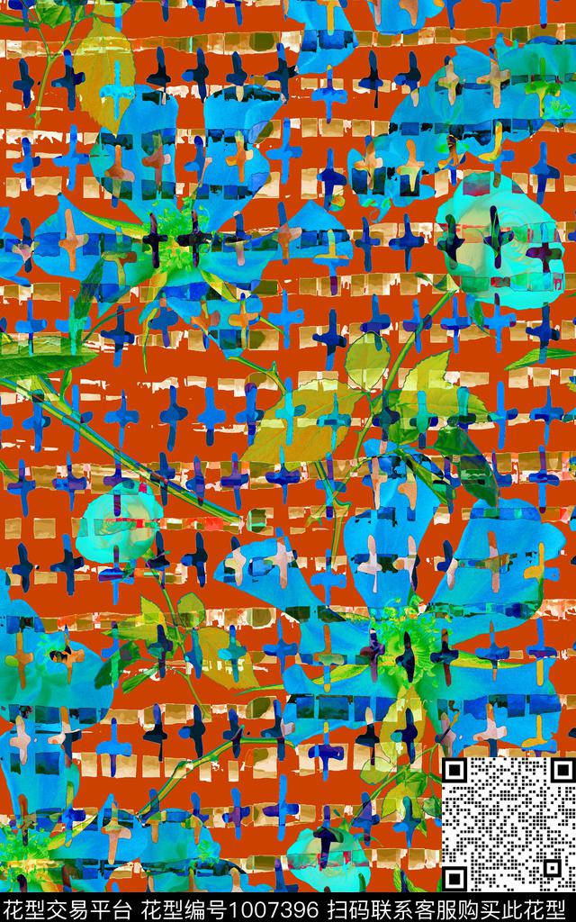 数码华亿平台女装几何数码印花华亿平台下载（图片编号: 1007396） - 瓦栏（Walan）