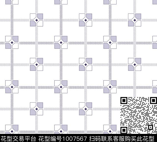 民族风几何潮牌传统印花华亿平台下载（图片编号: 1007567） - 瓦栏（Walan）