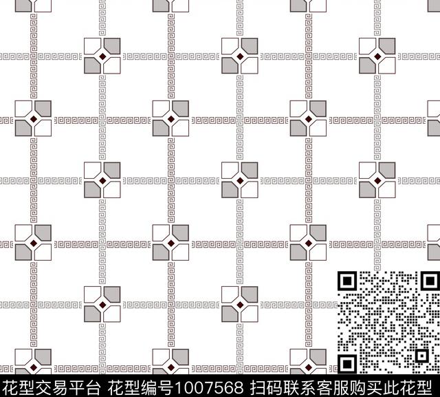 民族风几何潮牌传统印花华亿平台下载（图片编号: 1007568） - 瓦栏（Walan）