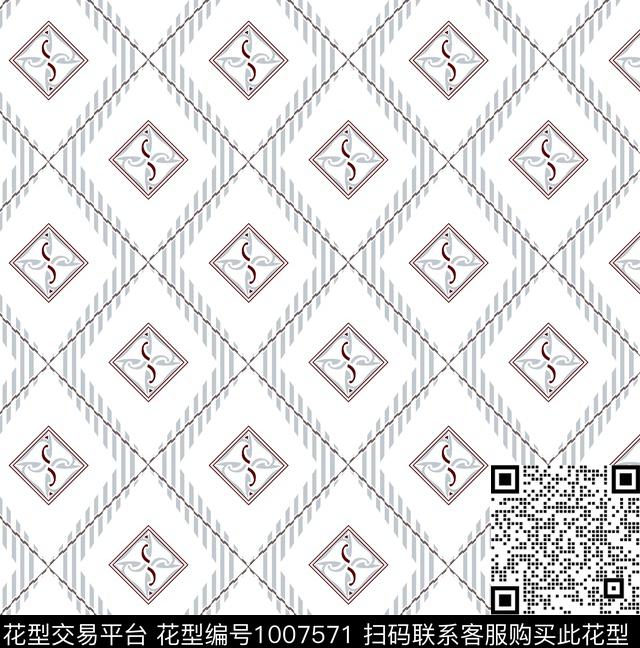 民族风几何潮牌传统印花华亿平台下载（图片编号: 1007571） - 瓦栏（Walan）