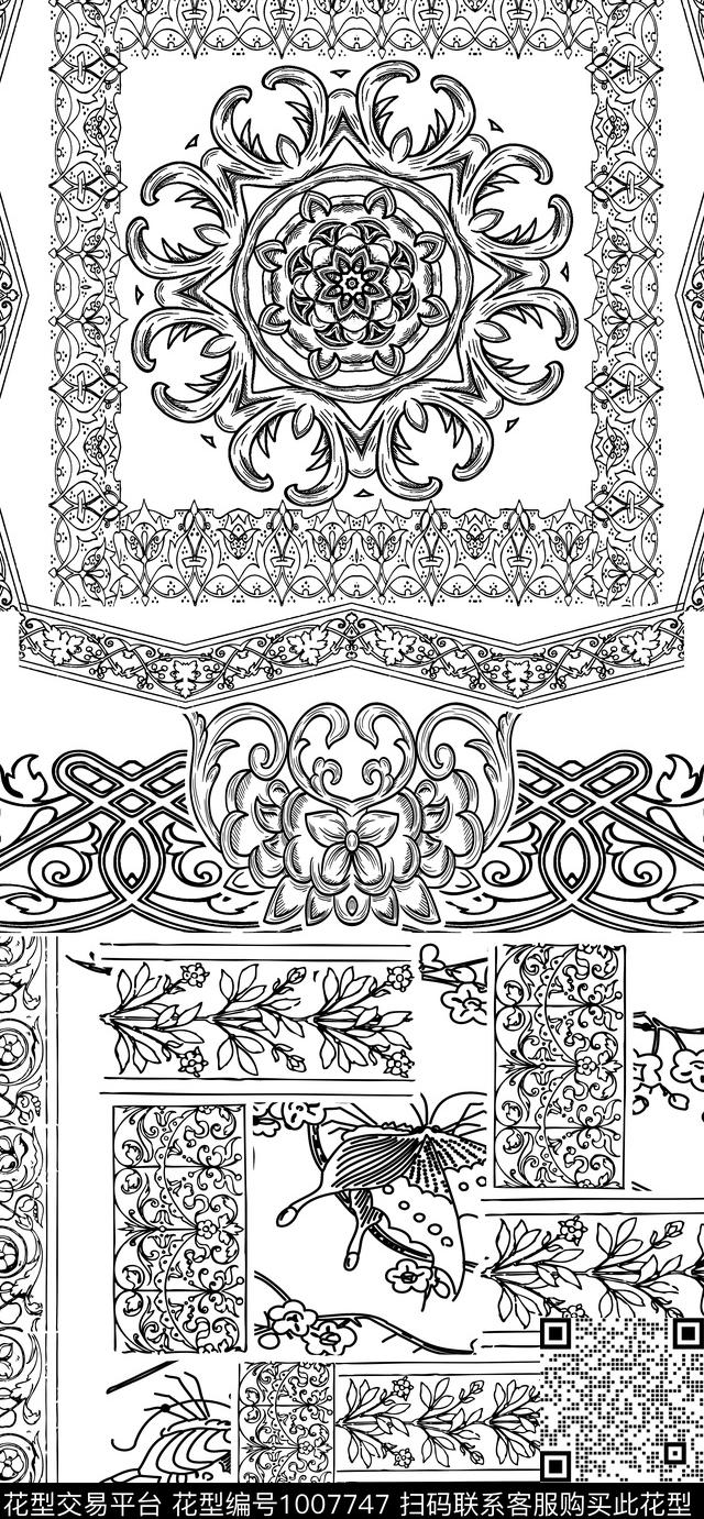 数码华亿平台黑白华亿平台女装数码印花华亿平台下载（图片编号: 1007747） - 瓦栏（Walan）