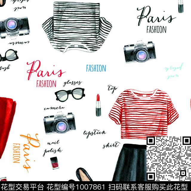 卡通抽象女装传统印花华亿平台下载（图片编号: 1007861） - 瓦栏（Walan）