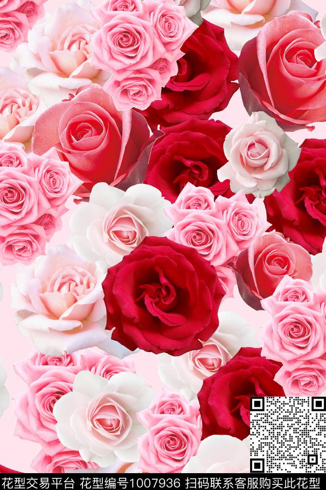 少女年轻女性大牌风数码印花华亿平台下载（图片编号: 1007936） - 瓦栏（Walan）