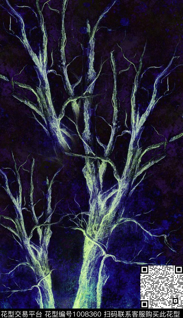 定位花树林女装定位花数码印花华亿平台下载（图片编号: 1008360） - 瓦栏（Walan）