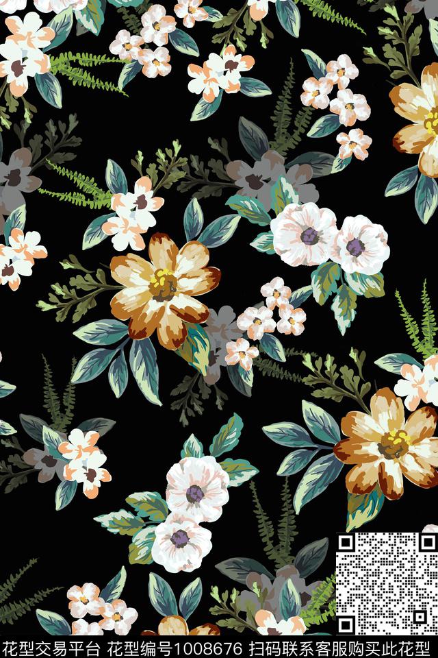 数码华亿平台男装花卉数码印花华亿平台下载（图片编号: 1008676） - 瓦栏（Walan）