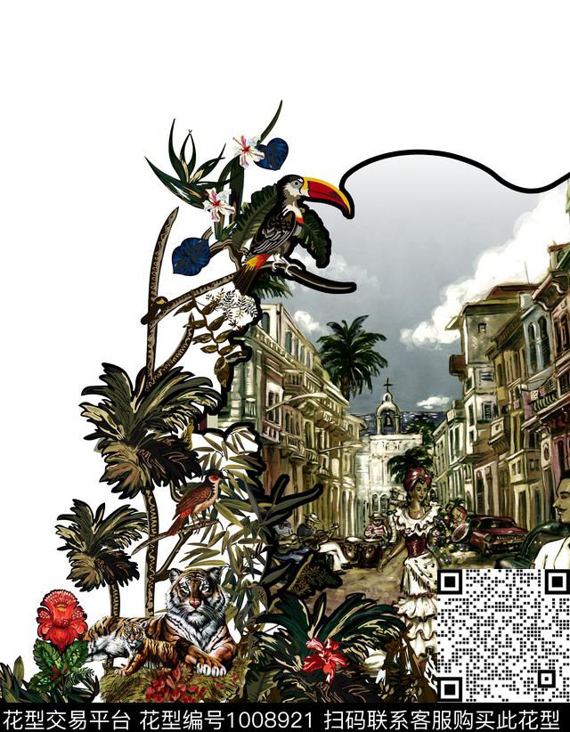 动物花卉数码华亿平台植物数码印花华亿平台下载（图片编号: 1008921） - 瓦栏（Walan）