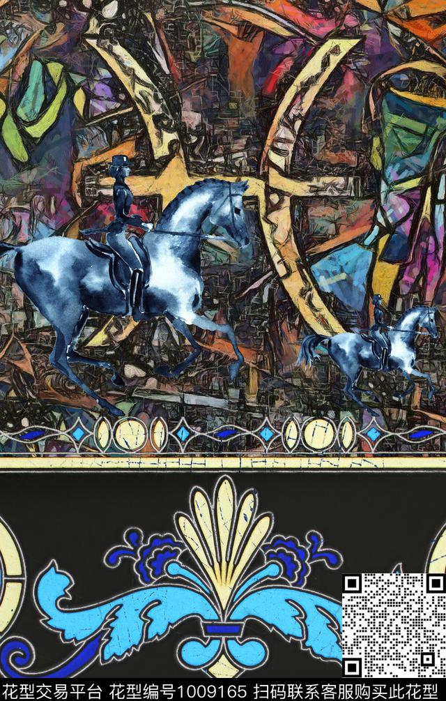 深圳民族风几何数码印花华亿平台下载（图片编号: 1009165） - 瓦栏（Walan）