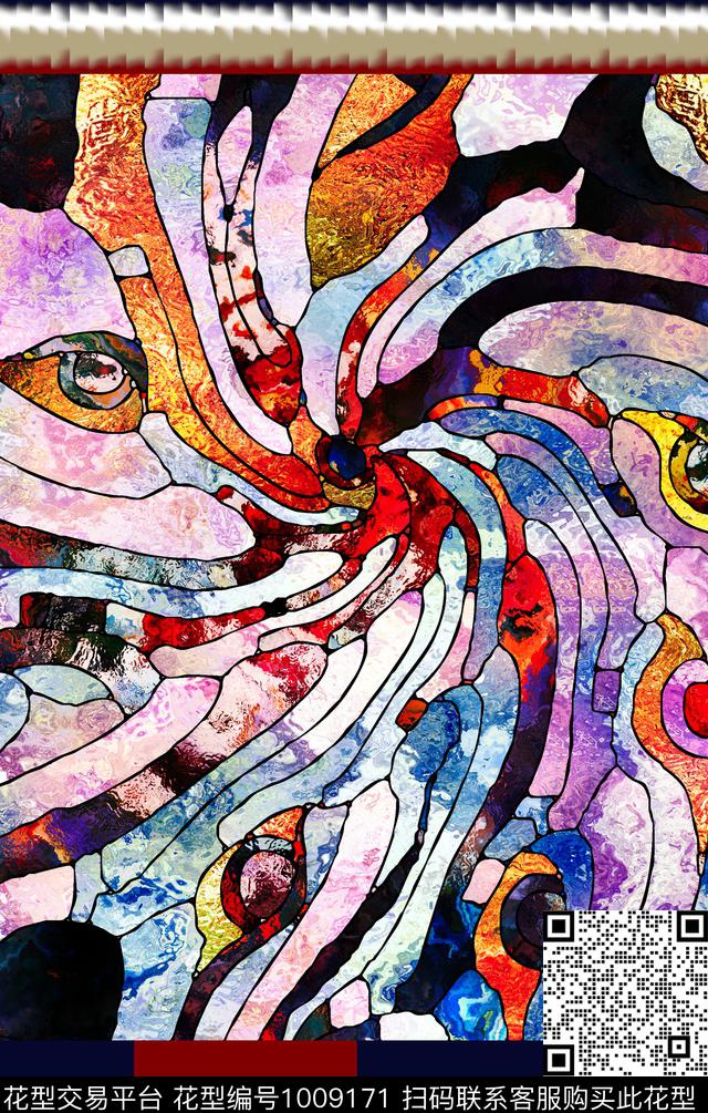 波西米亚复古花纹数码印花华亿平台下载（图片编号: 1009171） - 瓦栏（Walan）