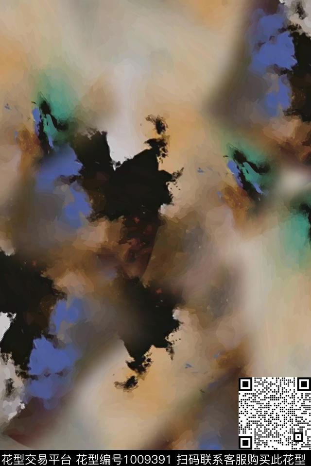 数码华亿平台抽象女装数码印花华亿平台下载（图片编号: 1009391） - 瓦栏（Walan）