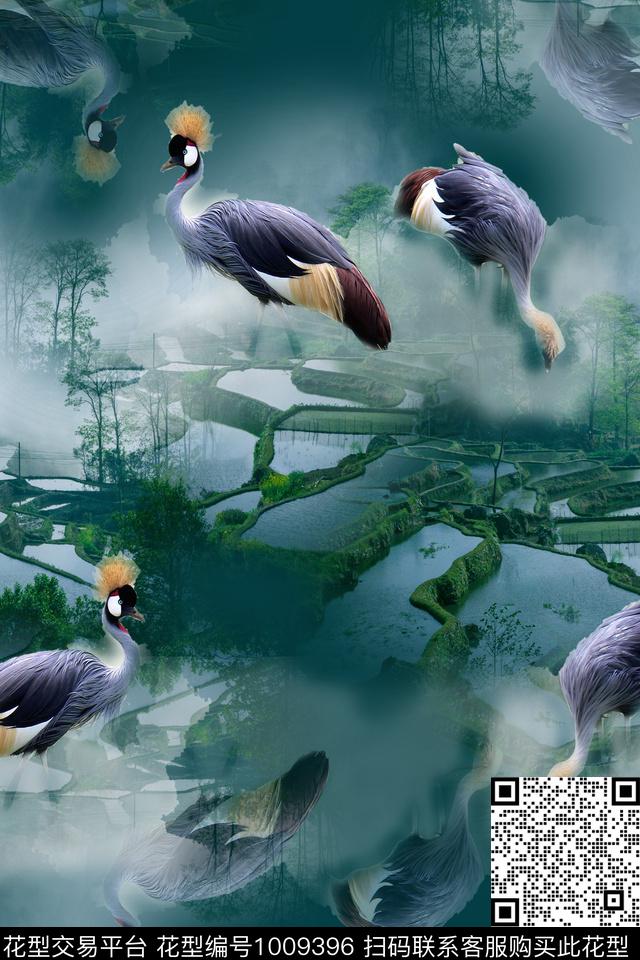 数码华亿平台渐变女装数码印花华亿平台下载（图片编号: 1009396） - 瓦栏（Walan）