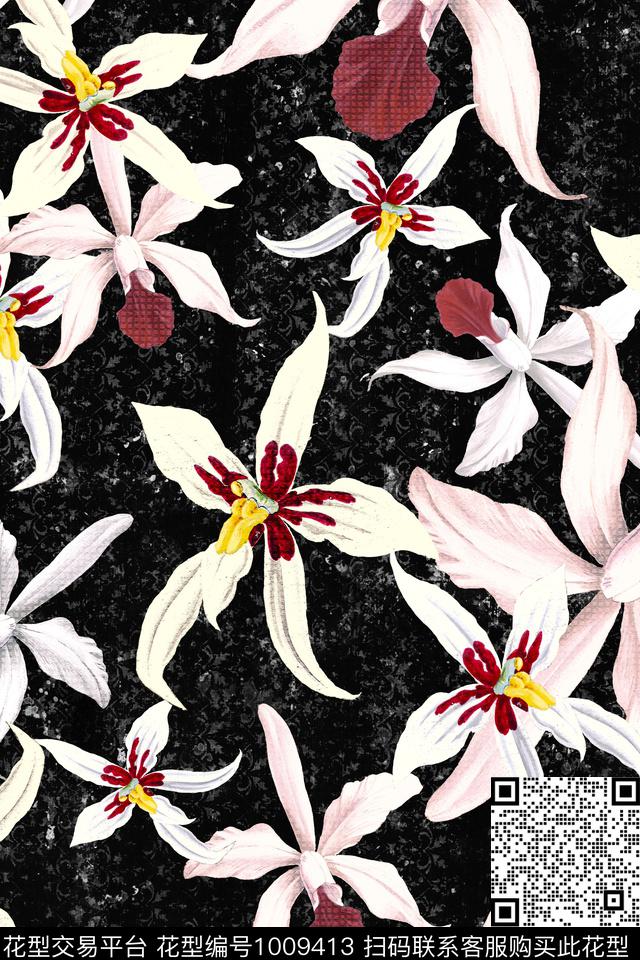 趣味肌理抽象数码印花华亿平台下载（图片编号: 1009413） - 瓦栏（Walan）