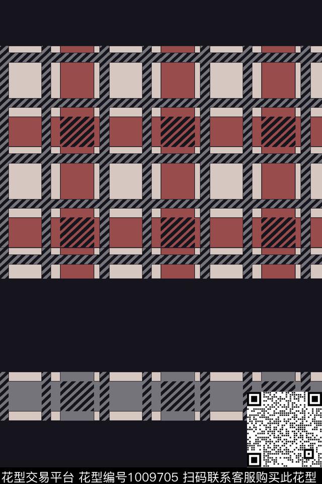 条纹男装定位花传统印花华亿平台下载（图片编号: 1009705） - 瓦栏（Walan）