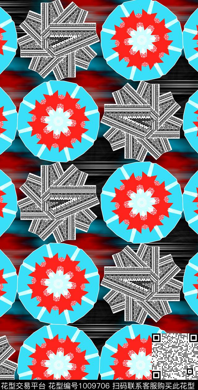 数码华亿平台女装几何数码印花华亿平台下载（图片编号: 1009706） - 瓦栏（Walan）