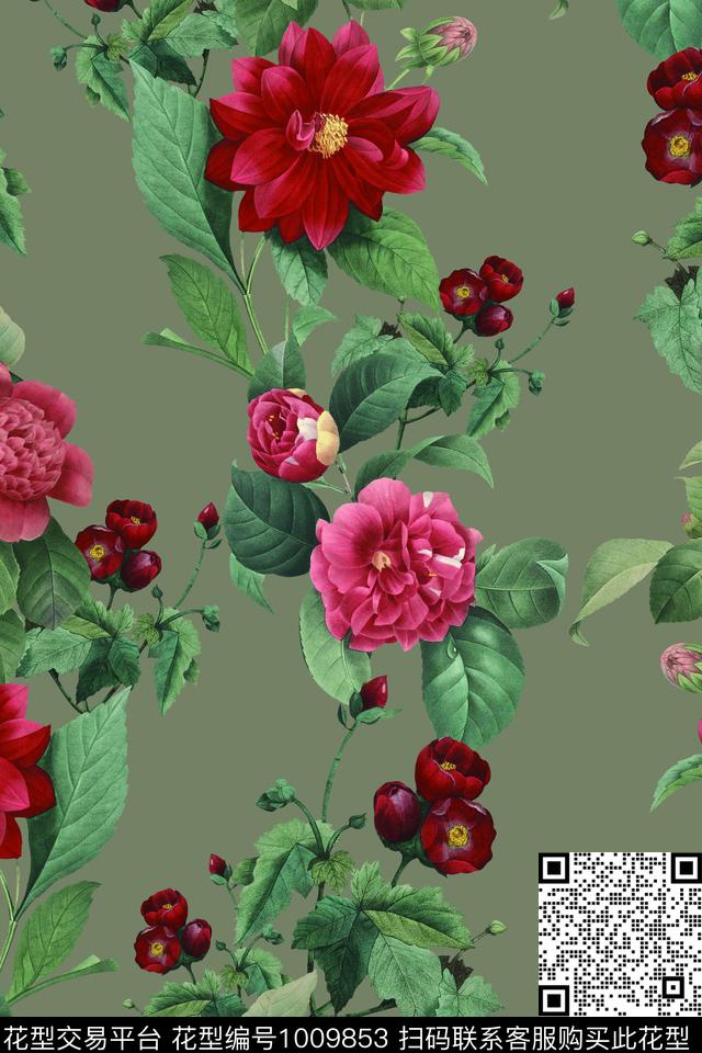 数码华亿平台女装大牌风数码印花华亿平台下载（图片编号: 1009853） - 瓦栏（Walan）