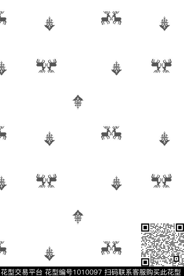 民族风几何潮牌传统印花华亿平台下载（图片编号: 1010097） - 瓦栏（Walan）
