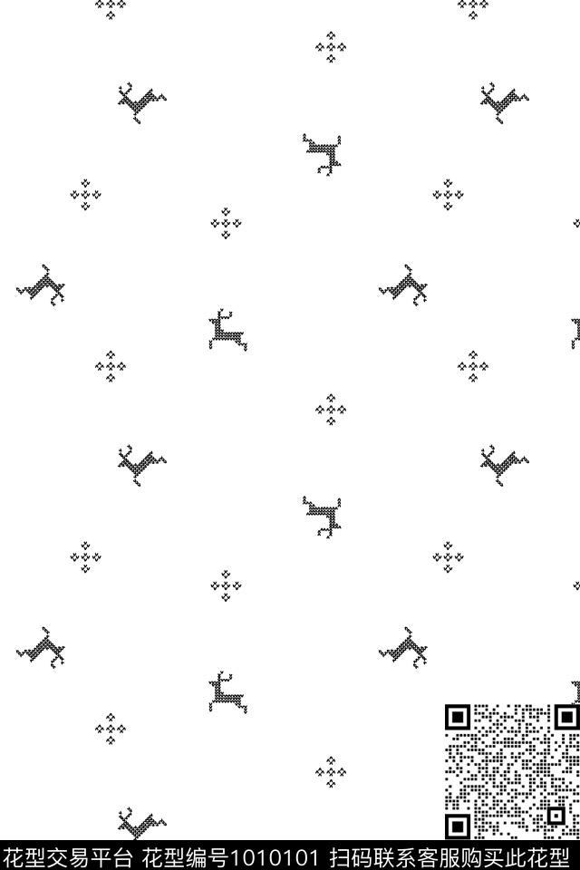 民族风几何潮牌传统印花华亿平台下载（图片编号: 1010101） - 瓦栏（Walan）