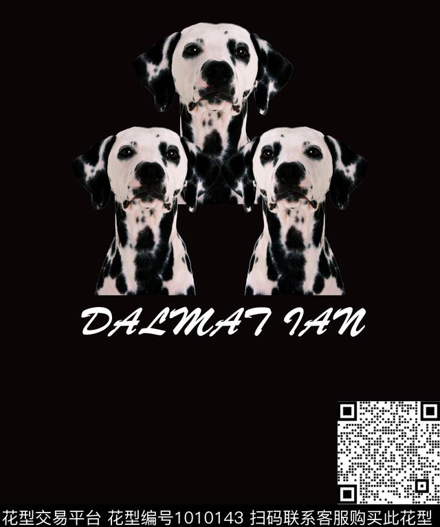 狗狗系列男装独幅前片斑点狗数码印花华亿平台下载（图片编号: 1010143） - 瓦栏（Walan）