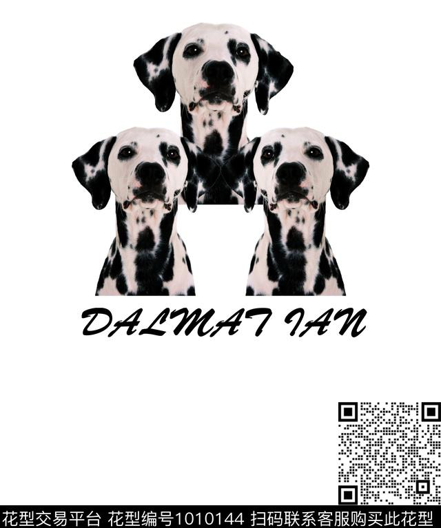 狗狗系列男装独幅前片斑点狗数码印花华亿平台下载（图片编号: 1010144） - 瓦栏（Walan）