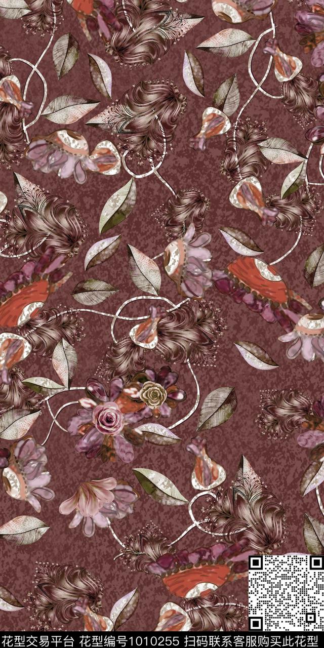 数码华亿平台女装复古数码印花华亿平台下载（图片编号: 1010255） - 瓦栏（Walan）