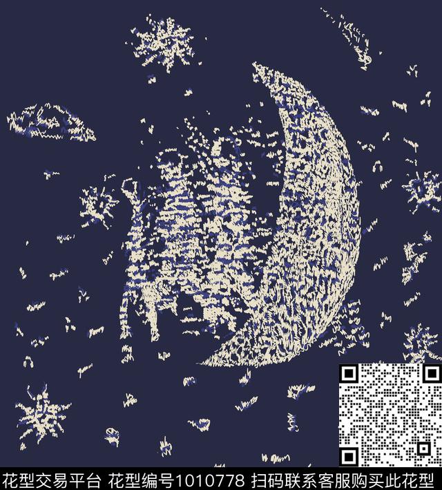 抽象大牌风月落数码印花华亿平台下载（图片编号: 1010778） - 瓦栏（Walan）