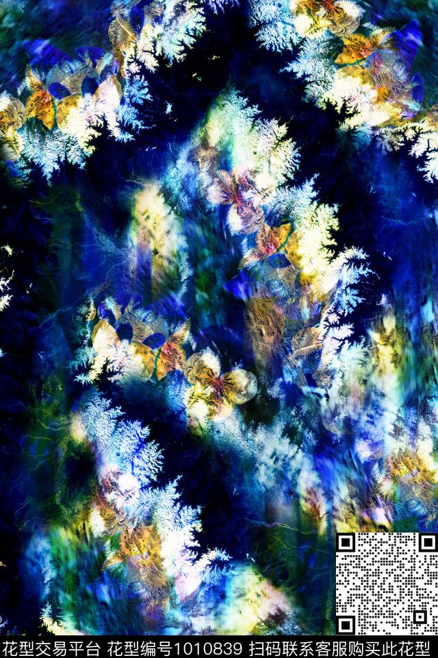 抽象女装男装数码印花华亿平台下载（图片编号: 1010839） - 瓦栏（Walan）