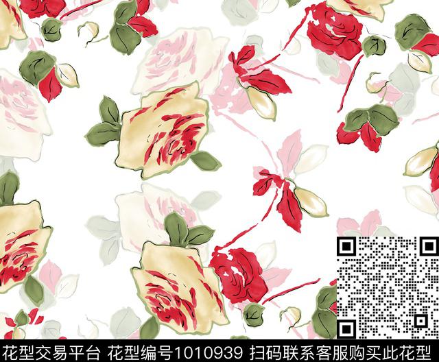 数码华亿平台小碎花花卉数码印花华亿平台下载（图片编号: 1010939） - 瓦栏（Walan）