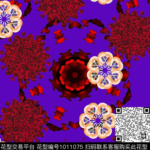 创意条纹艺术数码印花华亿平台下载（图片编号: 1011075） - 瓦栏（Walan）