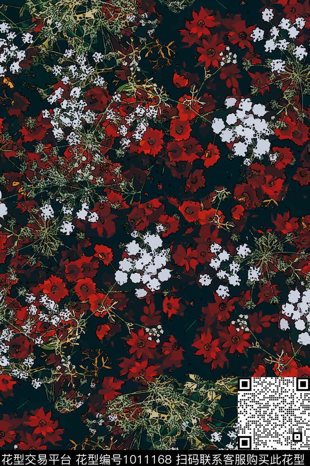 艺术素雅小碎花传统印花华亿平台下载（图片编号: 1011168） - 瓦栏（Walan）