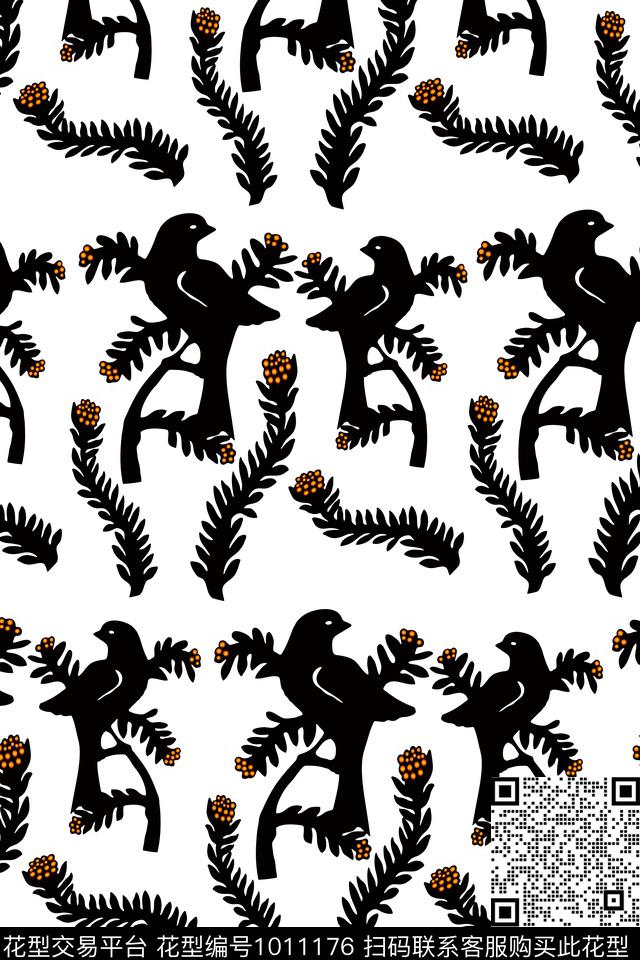 动物花卉花卉大牌风数码印花华亿平台下载（图片编号: 1011176） - 瓦栏（Walan）