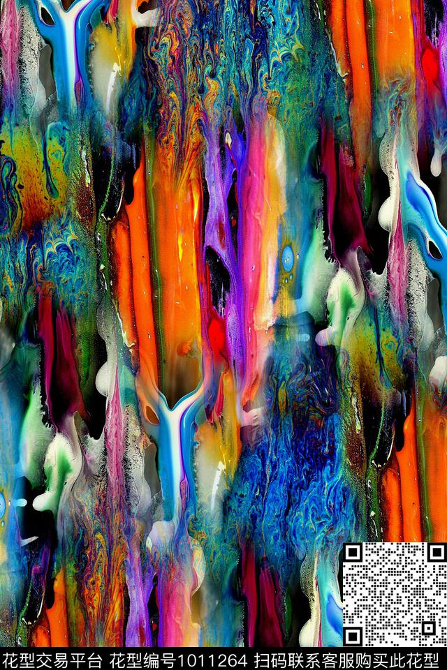 抽象几何纹理数码印花华亿平台下载（图片编号: 1011264） - 瓦栏（Walan）