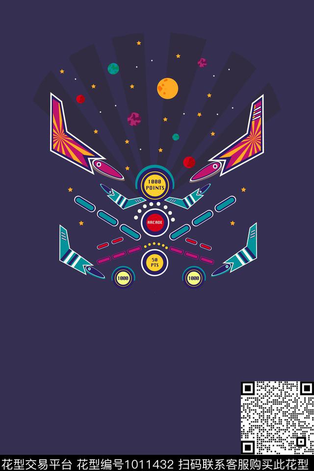 几何童装卡通数码印花华亿平台下载（图片编号: 1011432） - 瓦栏（Walan）