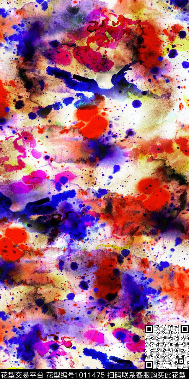 数码华亿平台抽象女装数码印花华亿平台下载（图片编号: 1011475） - 瓦栏（Walan）
