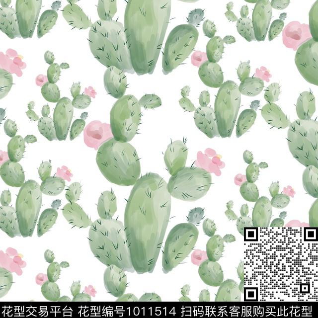 手绘花卉花卉大牌风数码印花华亿平台下载（图片编号: 1011514） - 瓦栏（Walan）